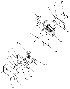 Icemaker Diagram and Parts List for SXDE27N-P1162206W  Amana Refrigerator