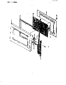 Door Diagram and Parts List for CM52  Crosley Microwave