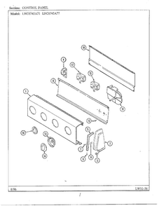 Part Location Diagram of 21001190 Whirlpool PANEL CONTROL (ALM) **NLA*