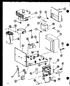 Magnetron/transformer Diagram and Parts List for R0-24-8 P73917-1M Amana Microwave