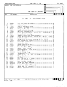 Ice Maker Page 2 Diagram and Parts List for 21804A  Admiral Refrigerator