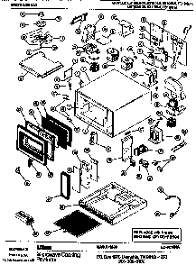 Replacement Parts Diagram and Parts List for E3100I000  Amana Microwave