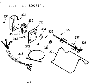 Optional Rotisserie Diagram and Parts List for 116387363  Kenmore Range