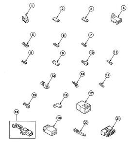 Terminals Diagram and Parts List for SDEA07QJ  Speed Queen Dryer