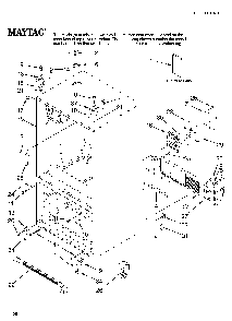 Cabinet parts Diagram and Parts List for MFI2569VEM0  Maytag Refrigerator