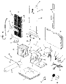 Unit Compartment & System Diagram and Parts List for JRSD246B MAQ81A Jenn-Air Refrigerator