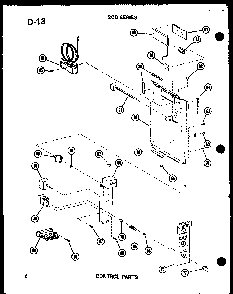 Control Parts Diagram and Parts List for 218-3EW P55417-42R Amana Air Conditioner