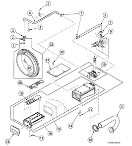 Dispenser Diagram and Parts List for SWFY71QN  Speed Queen Washer
