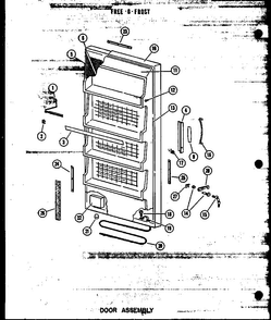 Section 4 Diagram and Parts List for UF16W P60336-12W Amana Freezer