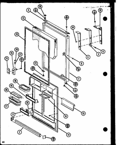 Section 26 Diagram and Parts List for TX18N-P1106212W  Amana Refrigerator