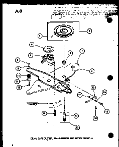 Drain Base Casting Diagram and Parts List for TWA-200 P75753-1W Amana Washer