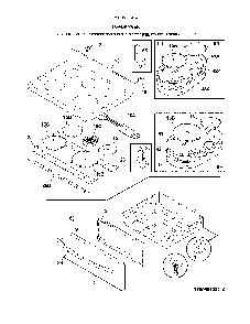 Top/Drawer Diagram and Parts List for 79095103413  Kenmore Range
