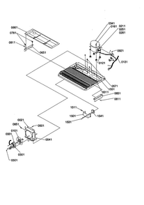 Machine Compartment Diagram and Parts List for SCD23VBW-P1315305WW  Amana Refrigerator