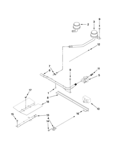 Manifold Parts Diagram and Parts List for CLY1610BDB13  Magic Chef Range