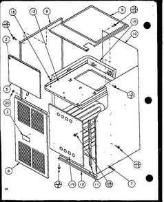 Diagram 6 Diagram and Parts List for GCI140C35A P9898216F Amana Furnace
