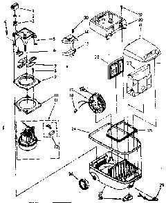 Vacuum Cleaner Parts Diagram and Parts List for 1162532081  Kenmore Canister Vacuum