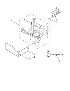 Pump Parts Diagram and Parts List for MIM1554XRS1  Maytag Ice Maker