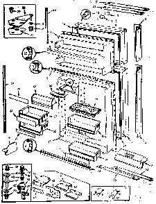Refrigerator Doors Diagram and Parts List for JRTI234B M8C05A Jenn-Air Refrigerator