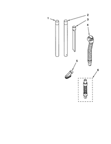 Hose And Attachments Diagram and Parts List for 11630312000  Kenmore Upright Vacuum