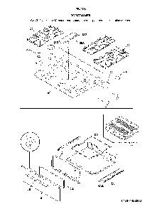Top/Drawer Diagram and Parts List for 79074429810  Kenmore Range