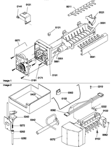 Ice Maker Assemblies And Parts Diagram and Parts List for TM17TBW-P1305901WW  Amana Refrigerator