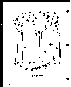 Interior Parts Diagram and Parts List for SRN22N-C-P60230-64WC  Amana Refrigerator