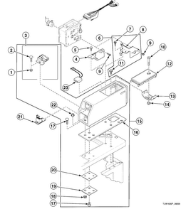 Meter Case Diagram and Parts List for SWT210WA1124  Speed Queen Washer