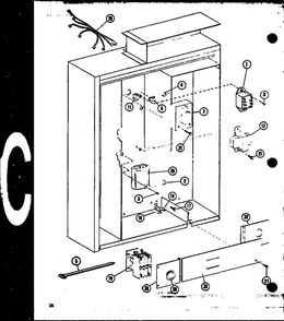 Part Location Diagram of M0385305 Whirlpool Switch