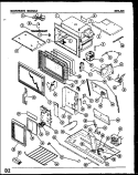 Part Location Diagram of M2D643 Whirlpool DISPLAY WINDOW