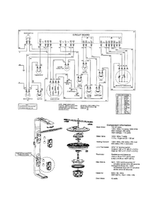 Wiring Information Diagram and Parts List for MDBH965AWW1  Maytag Dishwasher