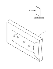 Microwave Door Parts Diagram and Parts List for AMC2206BAB15  Amana Microwave