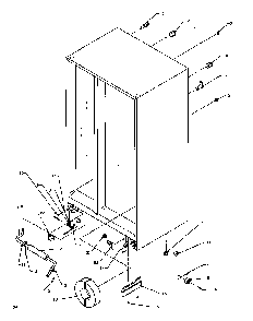 Drain And Rollers Diagram and Parts List for SXD20Q2W-P1162508WW  Amana Refrigerator