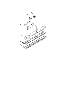 Control Panel Parts Diagram and Parts List for JS42NXFXDW00  Jenn-Air Refrigerator