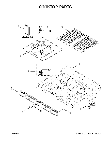 Part Location Diagram of W11435630 Whirlpool Burner Head
