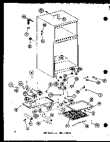 Compressor/ice Maker Parts Diagram and Parts List for TM14H-P77052-3W  Amana Refrigerator