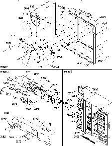 Ice/water Cavity/electronic Bracket/toe Grille Diagram and Parts List for SRD22S3W-P1190319WW  Amana Refrigerator