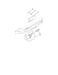 Control Panel And Latch Parts Diagram and Parts List for MDBH979AWS4  Maytag Dishwasher