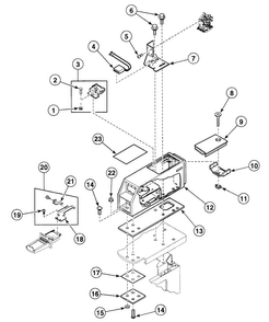 Meter Case 1 Diagram and Parts List for SDE107WF1724  Speed Queen Dryer