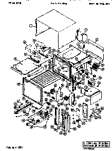 Replacement Parts Diagram and Parts List for WG1065000  Amana Microwave