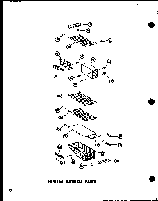 Freezer Interior Parts Diagram and Parts List for SRN22N-C-P60201-78WC  Amana Refrigerator