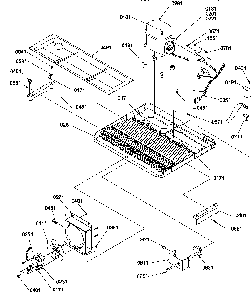 Machine Compartment Diagram and Parts List for GSGD21B-P1193905WW  Amana Refrigerator