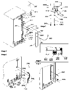 Cabinet Back Diagram and Parts List for SRD522SW-P1184707WW  Amana Refrigerator