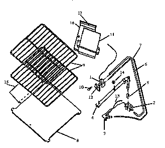 Lower Oven Components Diagram and Parts List for RBK22AA093M-P1142910NW  Caloric Range
