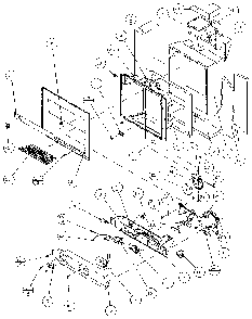 Ice And Water Cavity Diagram and Parts List for 35541-P1121709W  Amana Refrigerator