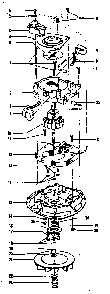 Motor Diagram and Parts List for U4523  Hoover Upright Vacuum