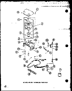 Motor Diagram and Parts List for TAA400 P77040-2W Amana Washer