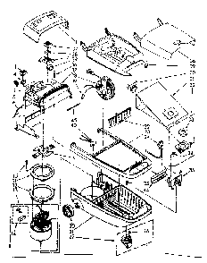 Vacuum Cleaner Parts Diagram and Parts List for 1162543081  Kenmore Canister Vacuum