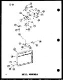 BEZEL ASSY Diagram and Parts List for RC10SD P7575004M Amana Microwave