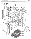 OVEN CAVITY SECTION Diagram and Parts List for 896A  Amana Microwave