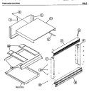 TRIM AND DUCTING Diagram and Parts List for 896A  Amana Microwave